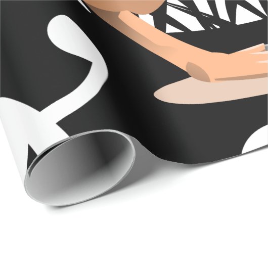 Koru Kiwi Geschenkpapier (Rolleneckpunkt)