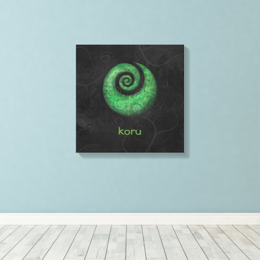 Koru Leinwanddruck (Insitu (Holzboden))