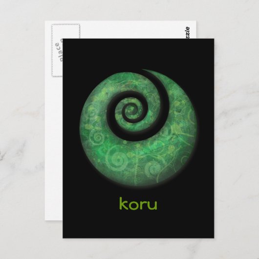 Koru Postkarte (Vorne/Hinten)