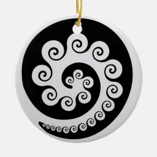 KORU von AOTEAROA Neuseeland Keramikornament (Vorne)