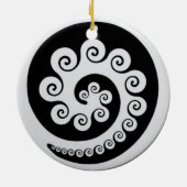 KORU von AOTEAROA Neuseeland Keramikornament (Hinten)