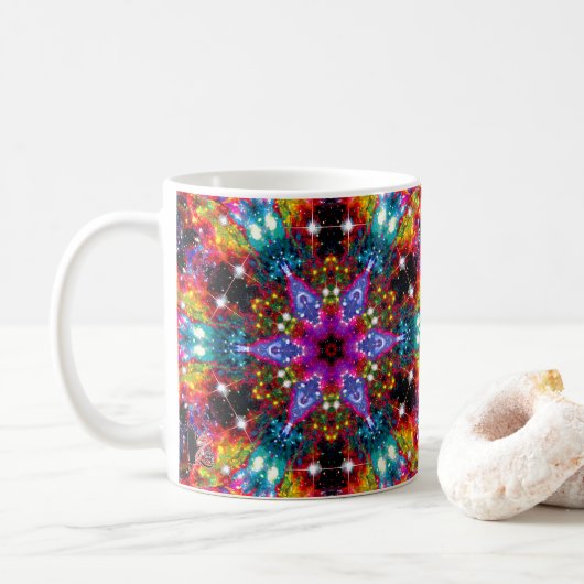 Koruskation Stellar Kaleid Kaffeetasse (Mit Donut)
