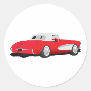 Korvette 1959 runder aufkleber