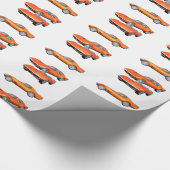 Korvette 1970: Orange Finish Geschenkpapier (Ecke)