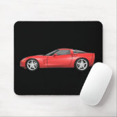 Korvette 2008: Sport-Auto: Rotes Ende: Mousepad (Mit Mouse)
