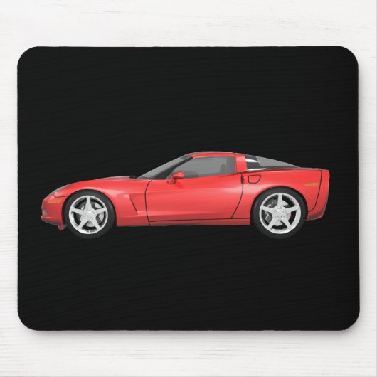 Korvette 2008: Sport-Auto: Rotes Ende: Mousepad (Vorne)