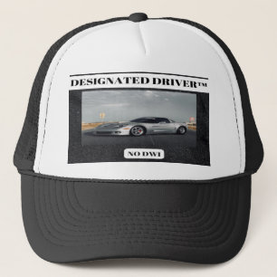 Korvette Black and White Trucker Truckerkappe