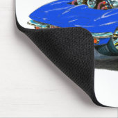 Korvette-Blau-Auto 1966-67 Mousepad (Ecke)