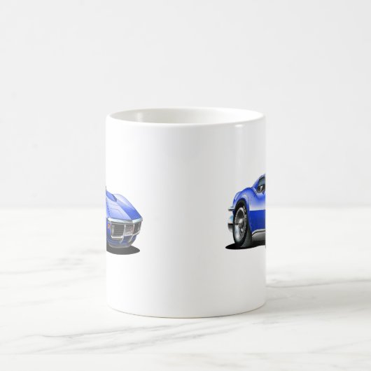 Korvette-Blau-Auto 1968-72 Kaffeetasse (Mittel)