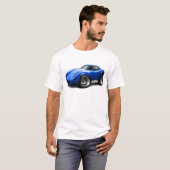 Korvette-Blau-Auto 1973-76 T-Shirt (Vorne ganz)