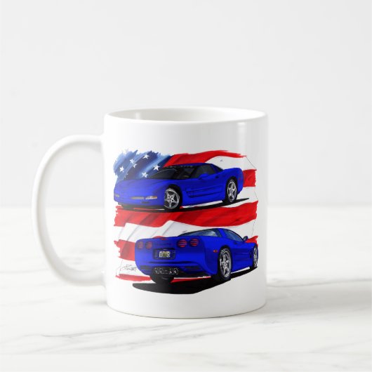 Korvette-Blau-Auto 1999-04 Kaffeetasse (Links)