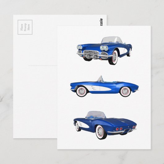 Korvette C1 1961: Postkarte (Vorne/Hinten)