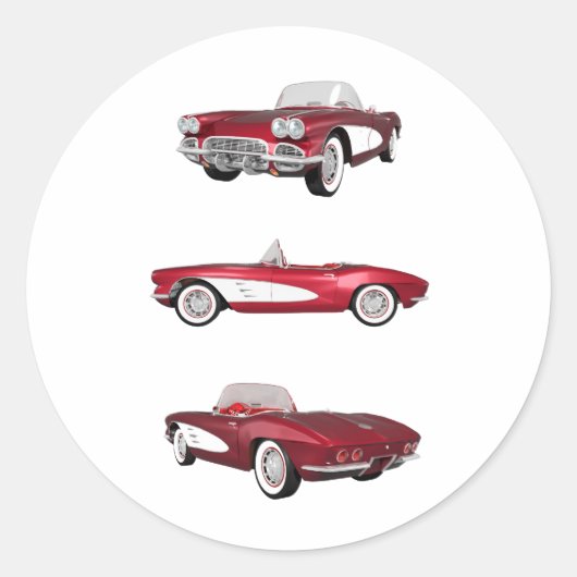 Korvette C1 1961: Runder Aufkleber (Vorderseite)