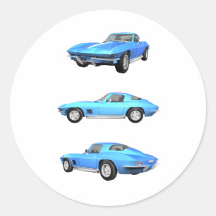 Korvette C2 1967: Runder Aufkleber