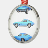 Korvette C2 1967: Silbernes Ornament (Links)