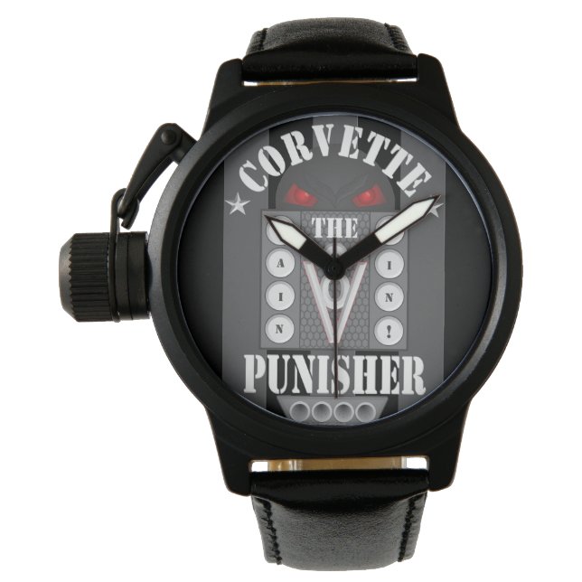 Korvette der Punisher Augen Armbanduhr (Vorderseite)