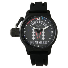 Korvette der V8 Punisher Black/Blue Watch Armbanduhr