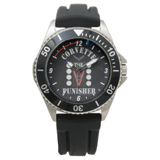 Korvette der V8 Punisher Black/Blue Watch Armbanduhr