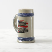 Korvette-Grau-Auto 1999-04 Bierglas (Vorderseite Links)