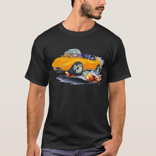 Korvette-Orangen-Auto 1973-76 T-Shirt (Vorderseite)