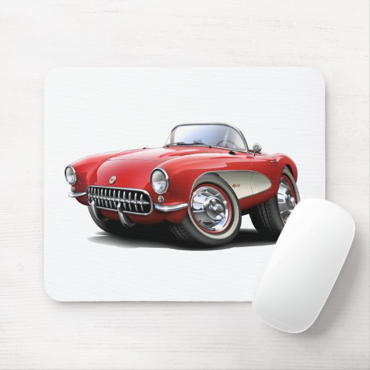 Korvette-Rot-Auto 1956-57 Mousepad (Mit Mouse)