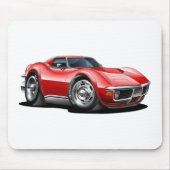 Korvette-Rot-Auto 1968-72 Mousepad (Vorne)
