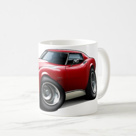 Korvette-Rot-Auto 1973-76 Kaffeetasse (VorderseiteRechts)