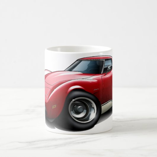 Korvette-Rot-Auto 1973-76 Kaffeetasse (Mittel)