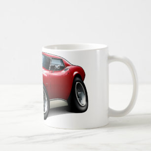 Korvette-Rot-Auto 1973-76 Kaffeetasse
