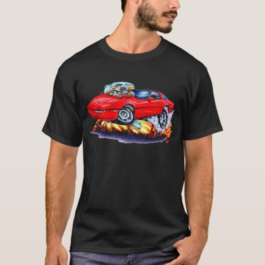 Korvette-Rot-Auto 1984-93 T-Shirt (Vorderseite)