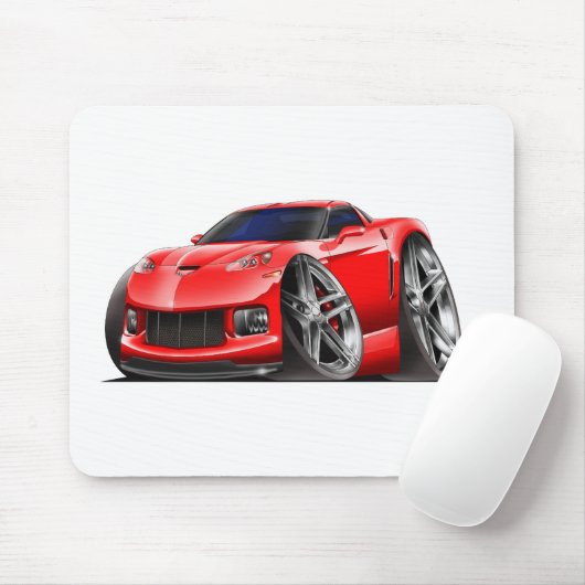 Korvette-Rot-Auto 2005-09 Mousepad (Mit Mouse)