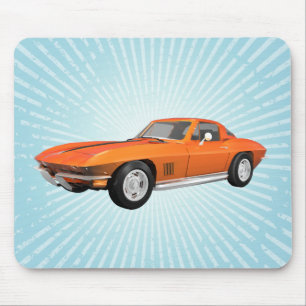 Korvette-Sport-Auto 1967: Orange Ende: Mousepad
