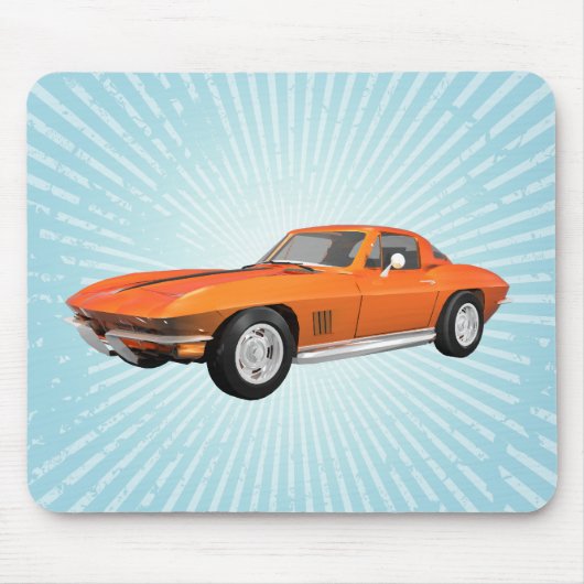 Korvette-Sport-Auto 1967: Orange Ende: Mousepad (Vorne)
