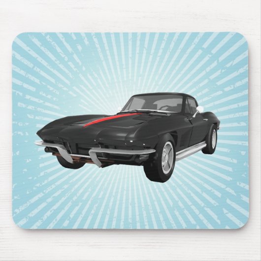 Korvette-Sport-Auto 1967: Schwarzes Ende: Mousepad (Vorne)