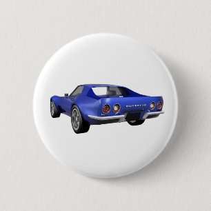 Korvette-Sport-Auto 1970: Blaues Ende Button
