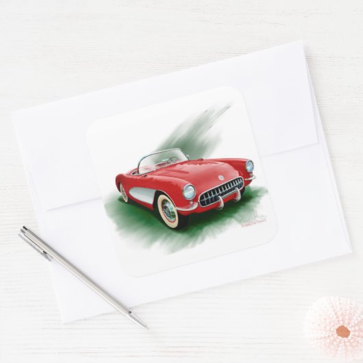 Korvette Square Sticker (Umschlag)