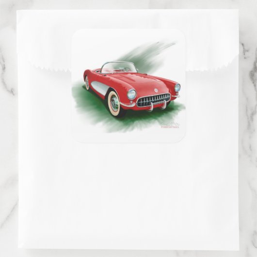 Korvette Square Sticker (Tasche)