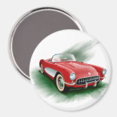 Korvette von 1957 magnet (Vorderseite/Rückseite)