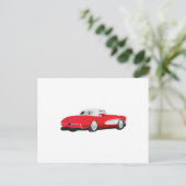 Korvette von 1959 postkarte (Stehend Vorderseite)