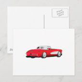 Korvette von 1959 postkarte (Vorne/Hinten)
