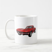 Korvette von 1967: Sportwagen: Red Finish: Kaffeetasse (Links)