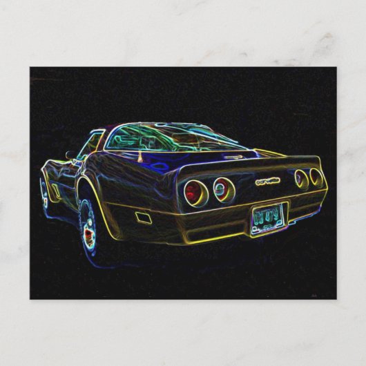 Korvette von 1980 postkarte (Vorderseite)