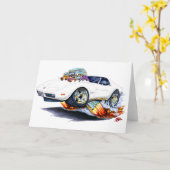 Korvette-Weiß-Auto 1973-76 Karte (Gelbe Blume)