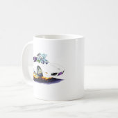 Korvette-Weiß-Auto 1977-79 Kaffeetasse (Vorderseite Links)