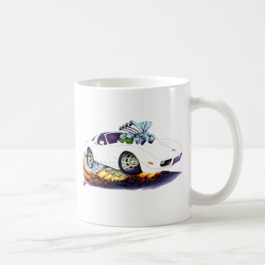 Korvette-Weiß-Auto 1977-79 Kaffeetasse (Rechts)