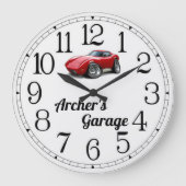 Korvettengarage Große Wanduhr (Vorderseite)