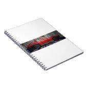 KorvetteStingray auf hölzernem Entwurf der Scheune Notizblock (Rechte Seite)