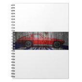 KorvetteStingray auf hölzernem Entwurf der Scheune Notizblock (Vorderseite)