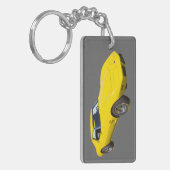 Korvettestingray-Sport-Auto 1975 Schlüsselanhänger (Vorderseite links)