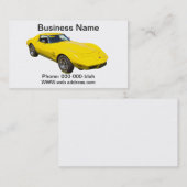 Korvettestingray-Sport-Auto 1975 Visitenkarte (Vorne/Hinten)